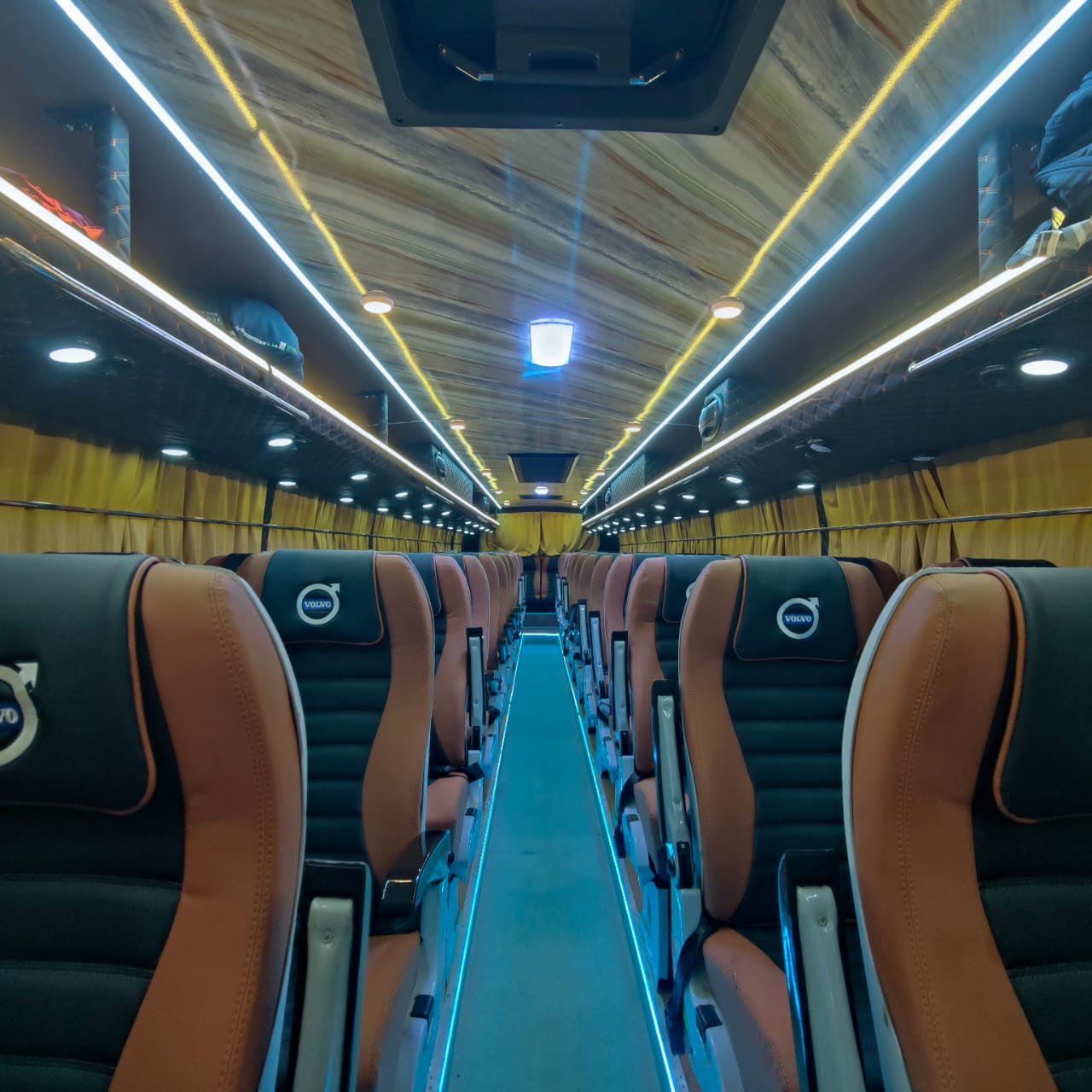 Yellow Bus Seats